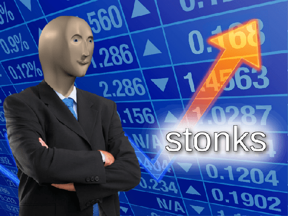 stonk meme Drop